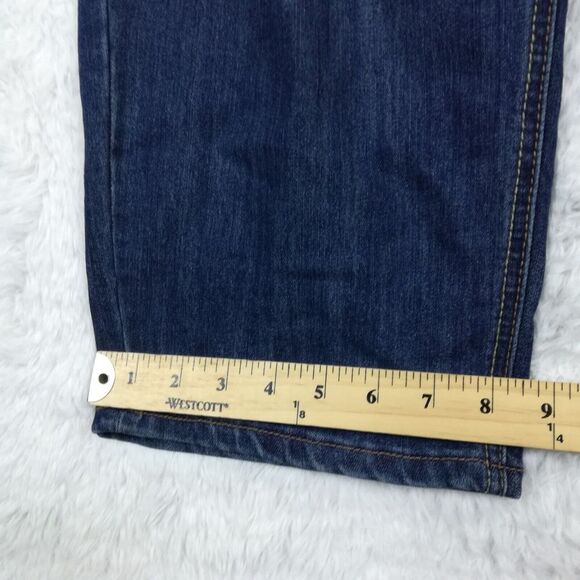 Dollhouse Womens Jeans Cropped Denim Blue Destroyed Distressed Whiskered Plus 24 - Picture 9 of 11